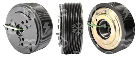 spojka pro kompresor SANDEN 508/510/5H14, poly V10, 24V, 125 mm
